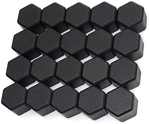 Radschraubenkappen,Radmuttern Kappen 20 stücke Auto Mutter 15mm 17mm 19mm 21mm Kieselgel Gel Rad Muttern Schraube Bolzen Dekorative Reifen Radreifen Schraubkappe Auto Radmutterkappen(Black,15mm) von GBSONGJIN