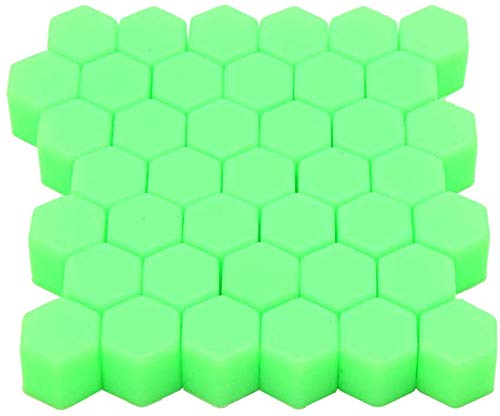 Radschraubenkappen,Radmuttern Kappen 20 stücke Auto Mutter 15mm 17mm 19mm 21mm Kieselgel Gel Rad Muttern Schraube Bolzen Dekorative Reifen Radreifen Schraubkappe Auto Radmutterkappen(Green,19mm) von GBSONGJIN