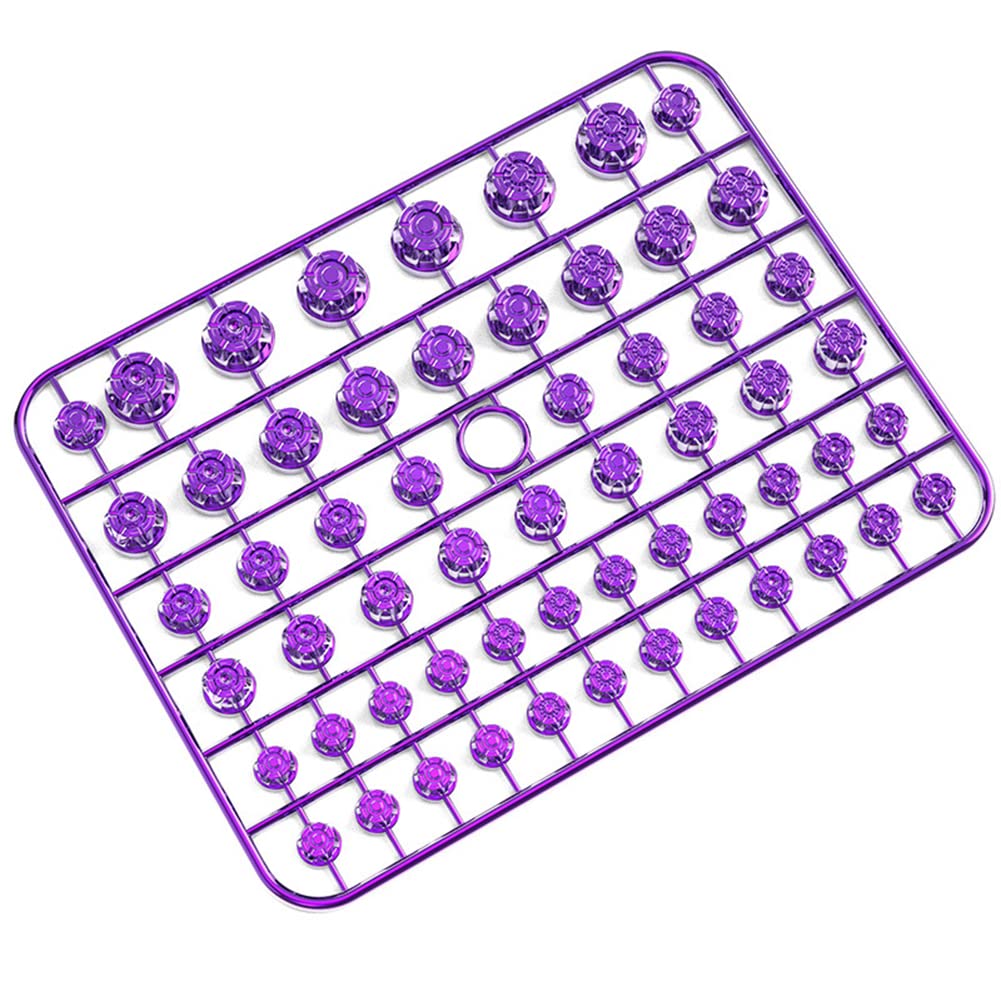 Radschraubenkappen,Radmuttern Kappen 58 stücke Bunte Motorrad-Modifikation Motor Dekor Außensexagonalkopf Bunte Schraube Abdeckung Schlupfmuttern Motor Fahrrad Zubehör(Purple) von GBSONGJIN
