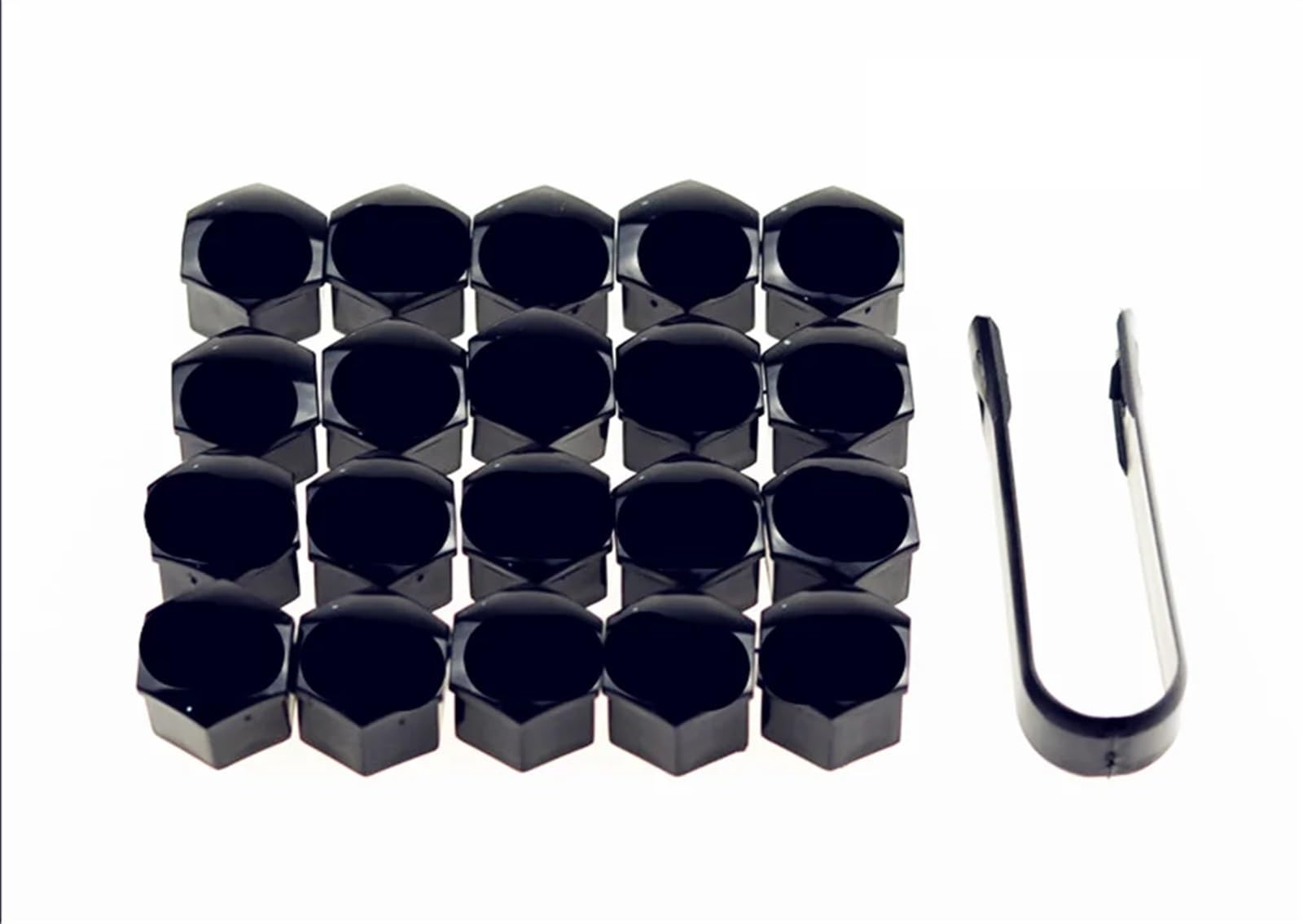 Radschraubenkappen,Radmuttern Kappen Auto Form 20Pcs Universal Rost 17 19 21mm Reifen Mutter Bolzen Schutz Kappe(21mm-Black-20pcs) von GBSONGJIN