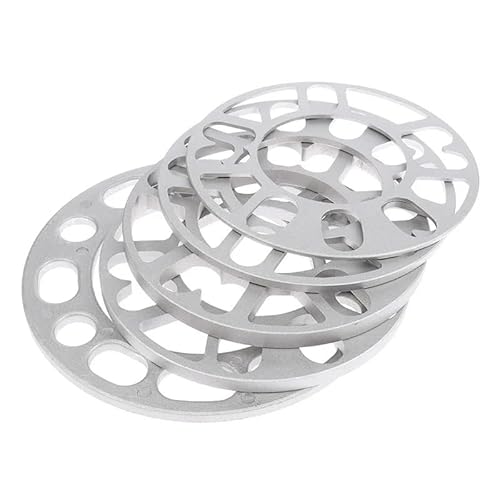 Spurverbreiterung,Spurverbreiterungen 2 Stück 3/5/6/8/10 mm Aluminiumlegierung Auto-Rad-Distanzstück-Adapter Unterlegscheiben Platte Autozubehör Auto-Radnaben-Modifikation und -Verbreiterung(6mm(6-hol von GBSONGJIN