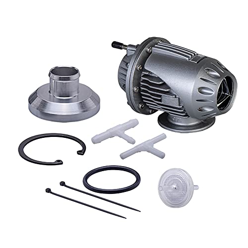 Turbo Blow Off Valve,Blow Off Ventil Abblasen von Ventil Turbo Performance Parts Aluminium Blow Dump Blow Off Adapter(Siliver 34mm) von GBSONGJIN