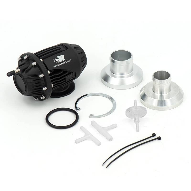 Turbo Blow Off Valve,Blow Off Ventil UNIVERSAL 25MM / 34MM SSQV/SQV-4 Stil einstellbar PSI Turbo-Boost-Abblasen des Ventils mit Adapter IV 4 von GBSONGJIN