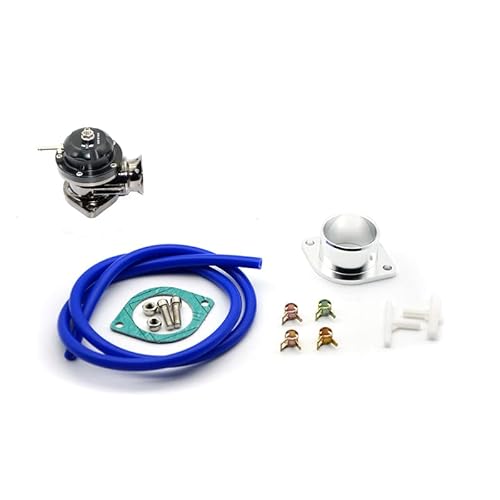 Turbo Blow Off Valve,Blow Off Ventil universal Type -RS Turbo wegblasenventil Einstellbare 25psi BOV. Schlag Dump/Blow Off Adapter 5 Farben(Black) von GBSONGJIN