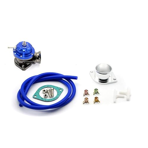 Turbo Blow Off Valve,Blow Off Ventil universal Type -RS Turbo wegblasenventil Einstellbare 25psi BOV. Schlag Dump/Blow Off Adapter 5 Farben(Blue) von GBSONGJIN