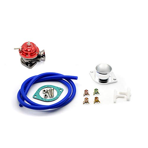 Turbo Blow Off Valve,Blow Off Ventil universal Type -RS Turbo wegblasenventil Einstellbare 25psi BOV. Schlag Dump/Blow Off Adapter 5 Farben(Red) von GBSONGJIN