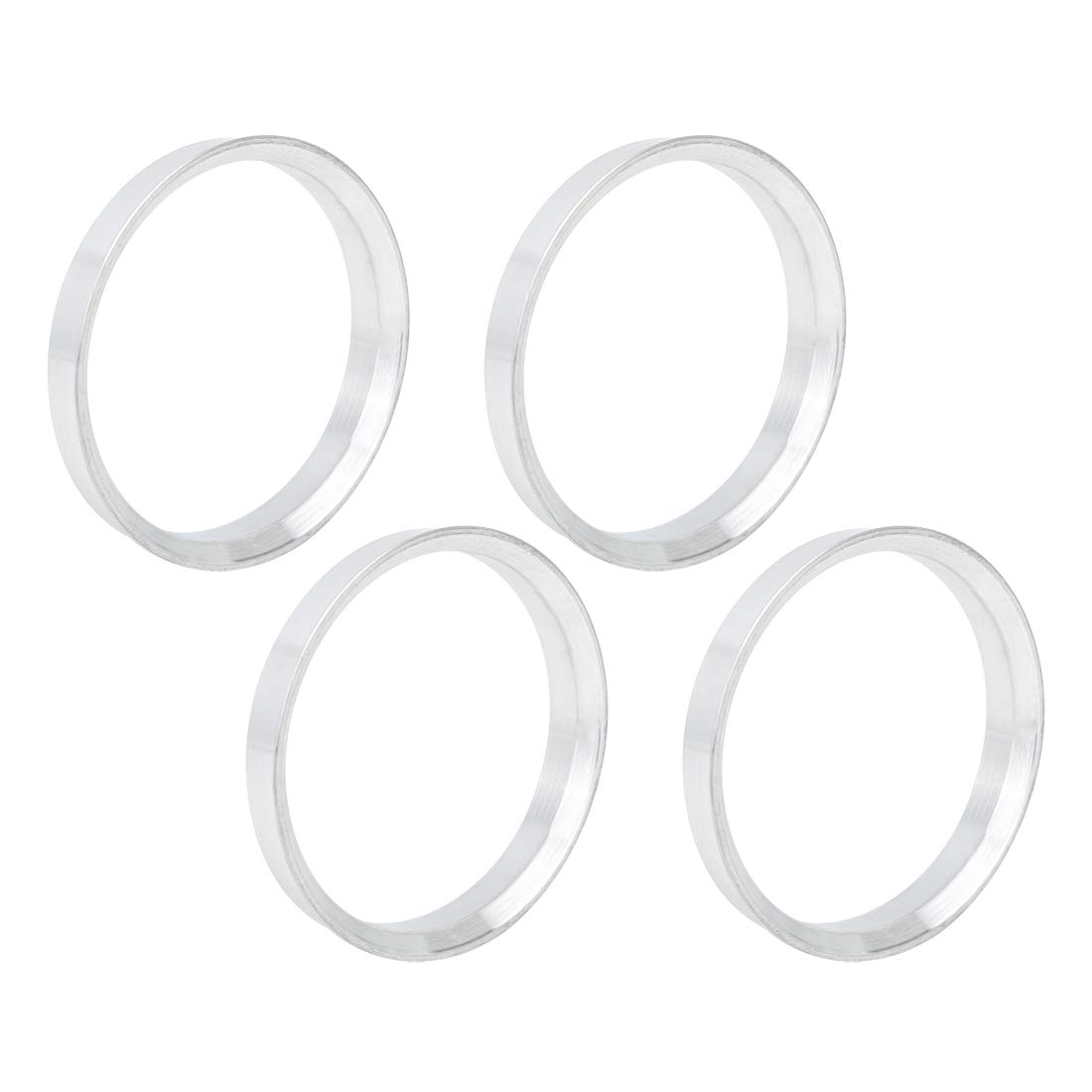 Zentrierringe,Felgen Ringe 4 stücke Aluminiumlegierung Auto Hub Centric Ringe Radbohrung Spacer Nabenringe 56.6-54.1/60.1-54.1/65.1-57.1/66.1-60.1/66.6-64.1(4pcs 66.6 57.1mm) von GBSONGJIN