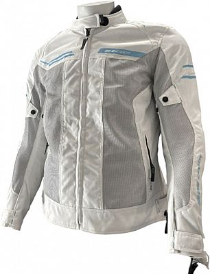 GC Bikewear Luna, Textiljacke Damen - Beige/Silber/Blau - XS von GC Bikewear