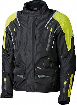 GC Bikewear Nelson, Textiljacke wasserdicht - Schwarz/Neon-Nellow - 2XL von GC Bikewear