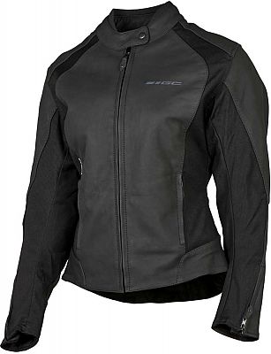 GC Bikewear Sienna, Leder-/Textiljacke Damen - Schwarz - 38 von GC Bikewear