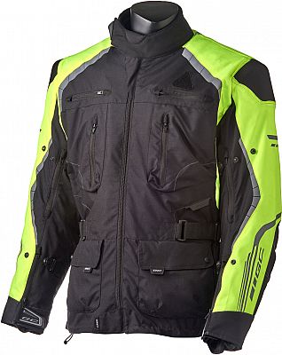 GC Bikewear Tourmaster, Textiljacke - Schwarz/Neon-Gelb - XL von GC Bikewear