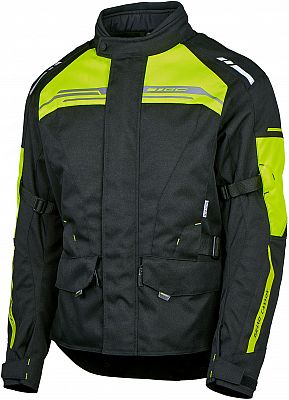 GC Bikewear Vegas, Textiljacke wasserdicht - Schwarz/Neon-Gelb - L von GC Bikewear
