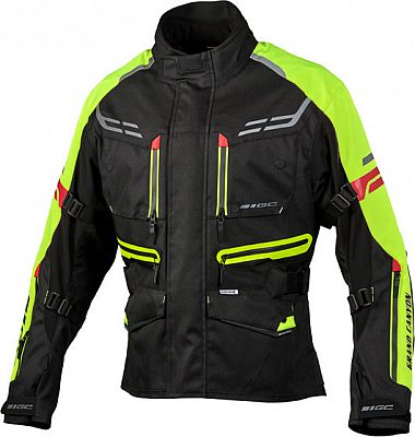 GC Bikewear Ventura, Textiljacke wasserdicht Damen - Schwarz/Neon-Gelb - M von GC Bikewear