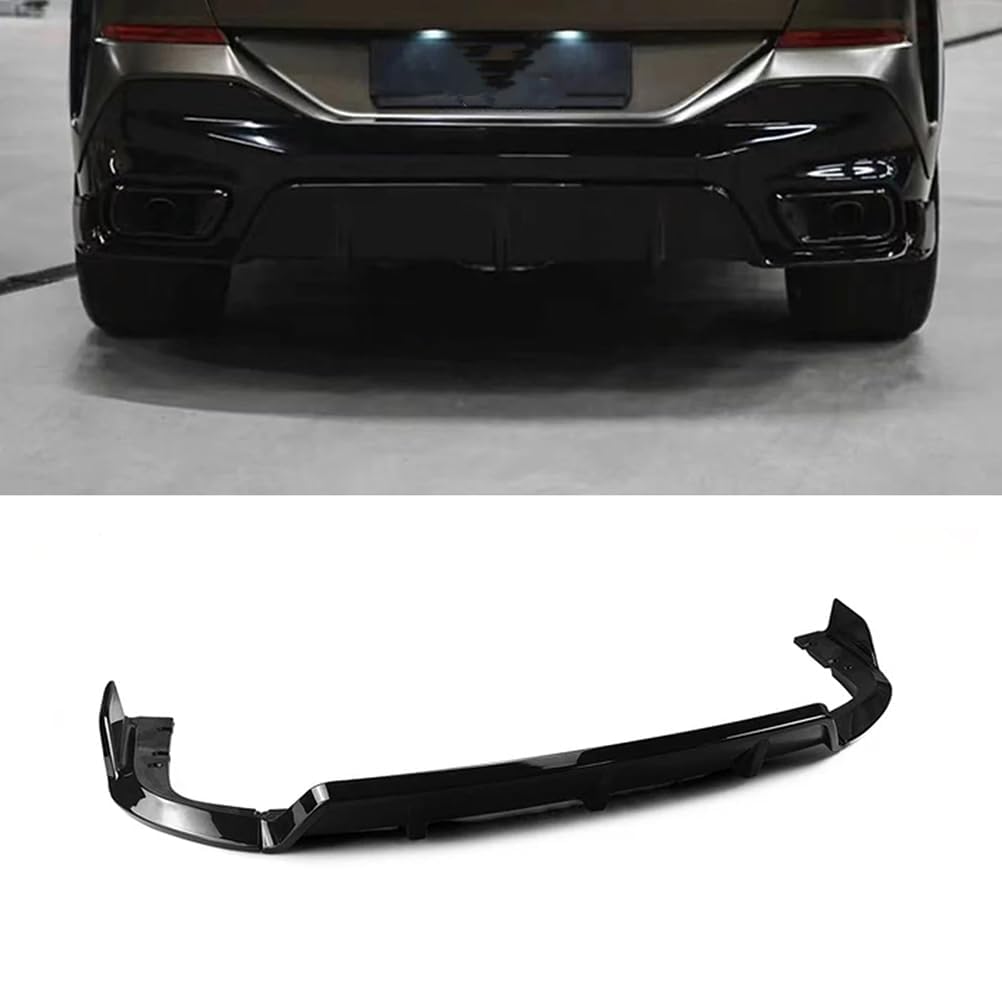 Heckstoßstange Diffusor für BMW X6 G06 2019 2020 2021 2022 2023, Diffusor Stoßstange Hinten Heckschürze Lippe Diffusor Spoiler Auto Heckstoßstange Chassis Spoiler,normal-Glossy Black von GCACE