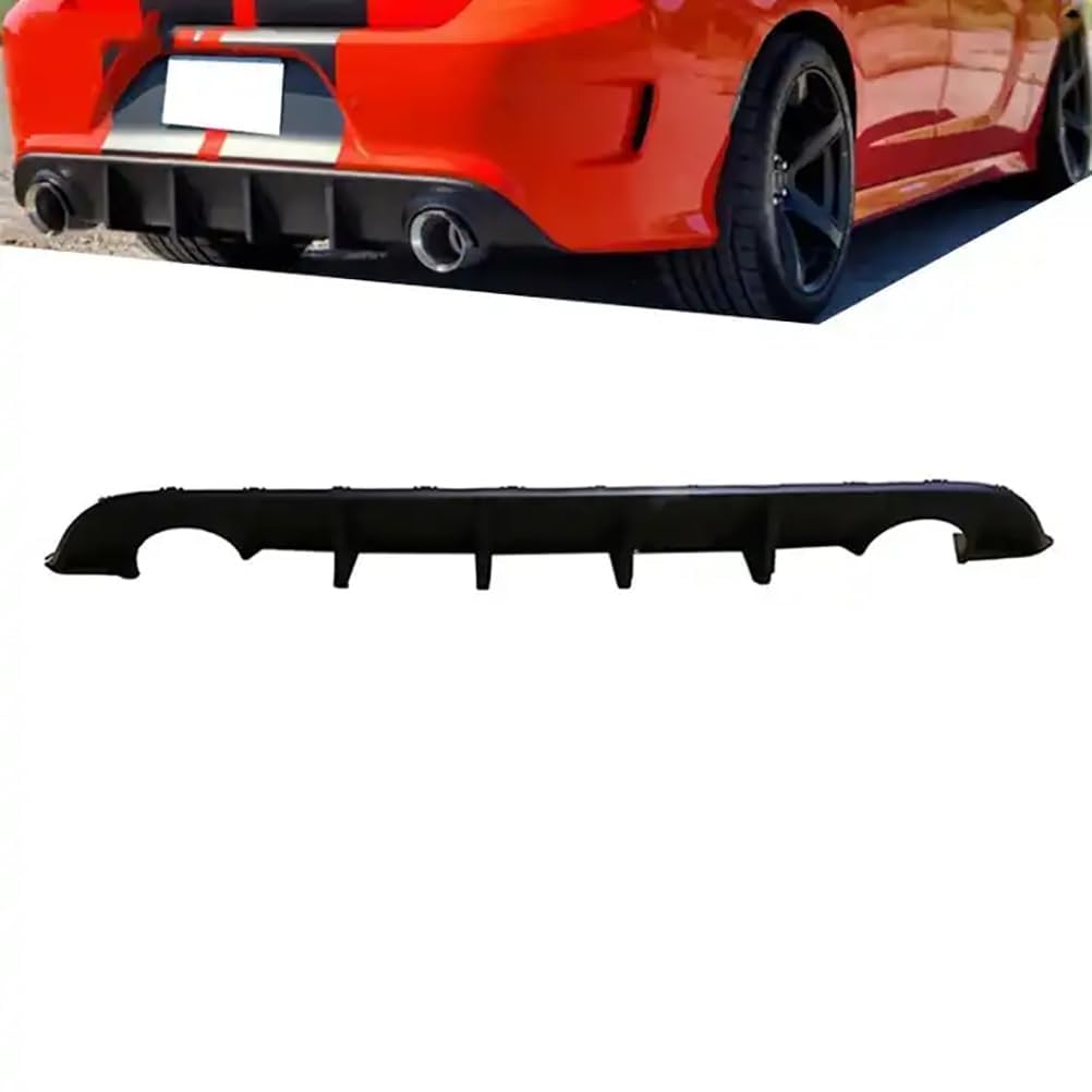 Heckstoßstange Diffusor für Dodge Charger 2015 2016 2017 2018 2019 2020 2021 2022, Diffusor Stoßstange Hinten Heckschürze Lippe Diffusor Spoiler Auto Heckstoßstange Chassis Spoiler von GCACE