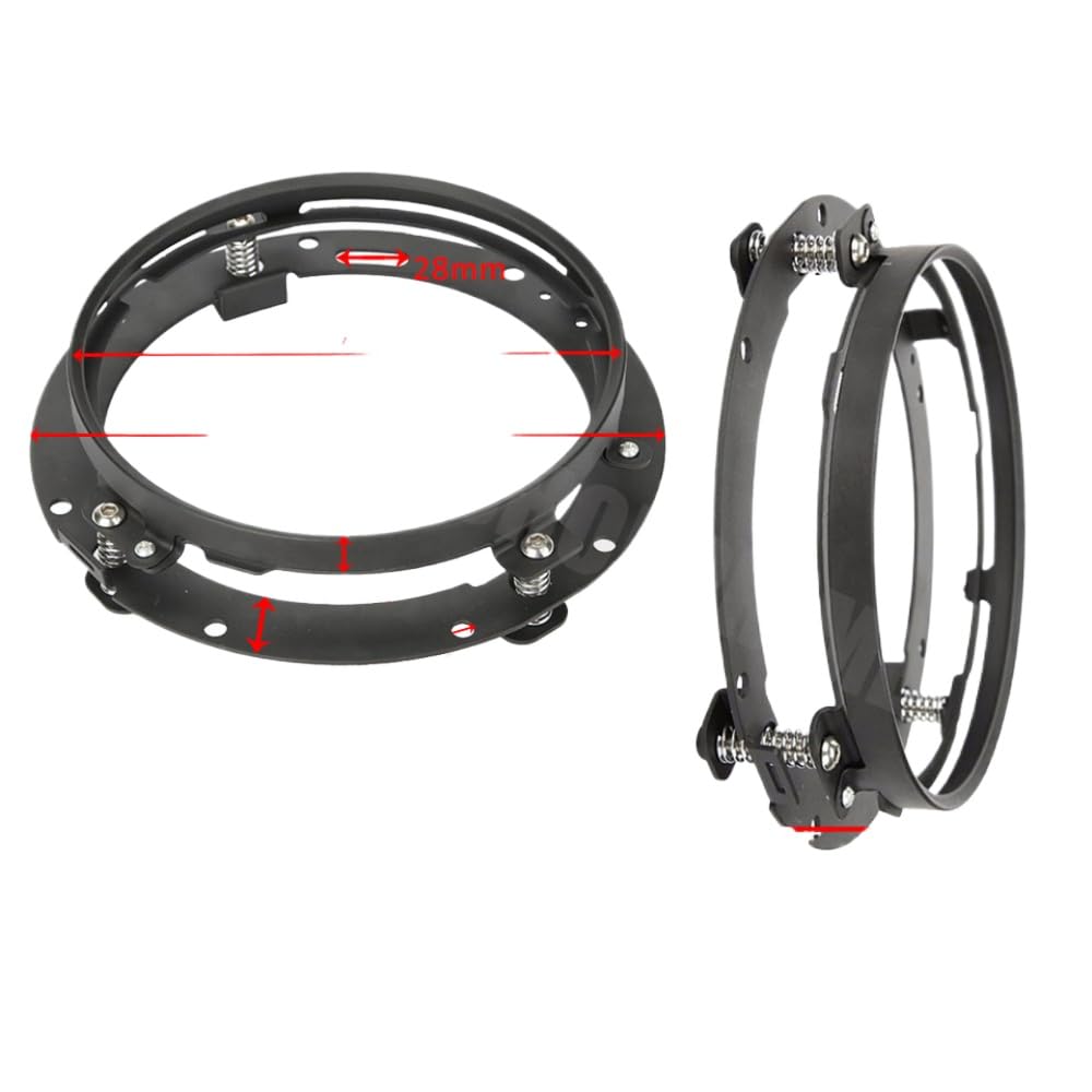 7 -Zoll -LED -Scheinwerfer -Ring -Ring -Adapter -Halterung für JK -Scheinwerferlampenhalter(1PC Sliver) von GCDZKJIJ