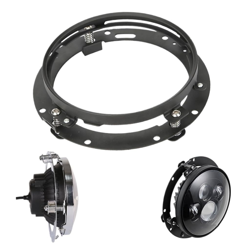 7 -Zoll -LED -Scheinwerfer -Ring -Ring -Adapter -Halterung für JK -Scheinwerferlampenhalter(2PCS Sliver) von GCDZKJIJ