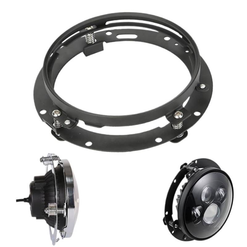 7 -Zoll -LED -Scheinwerfer -Ring -Ring -Adapter -Halterung für JK -Scheinwerferlampenhalter(2PCS Sliver) von GCDZKJIJ