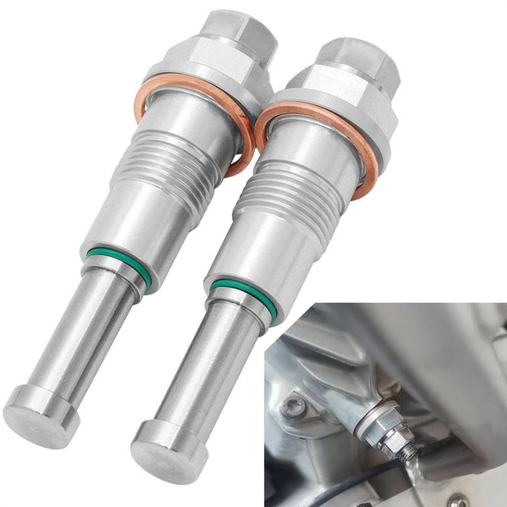 Manuelles Timing-Cam-Kettenspannervergleich mit R1200GS GS Adventure R1200R R1200 RS RT 2012-2018 CNC-Billet zur manuellen Einstellung(1 Piece Silver) von GCDZKJIJ