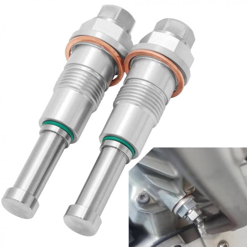 Manuelles Timing-Cam-Kettenspannervergleich mit R1200GS GS Adventure R1200R R1200 RS RT 2012-2018 CNC-Billet zur manuellen Einstellung(1 Piece Silver) von GCDZKJIJ