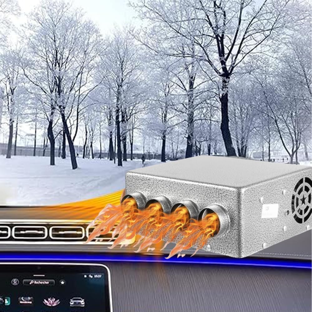 GCIUEMMH 12V Auto Heizung - Tragbar KFZ Heizlüfter Tragbarer Car Heater Auto Demister DC Auto Heizung mit Stecker Autoheizung Ventilator Warmluftgebläse Defogger Scheibenheizung für PKW Wohnwagen LKW GCIUEMMH 12V Auto Heizung - Tragbar KFZ Heizlüfter Tragbarer Car Heater Auto Demister DC Auto Heizung mit Stecker Autoheizung Ventilator Warmluftgebläse Defogger Scheibenheizung für PKW Wohnwagen LKW von GCIUEMMH