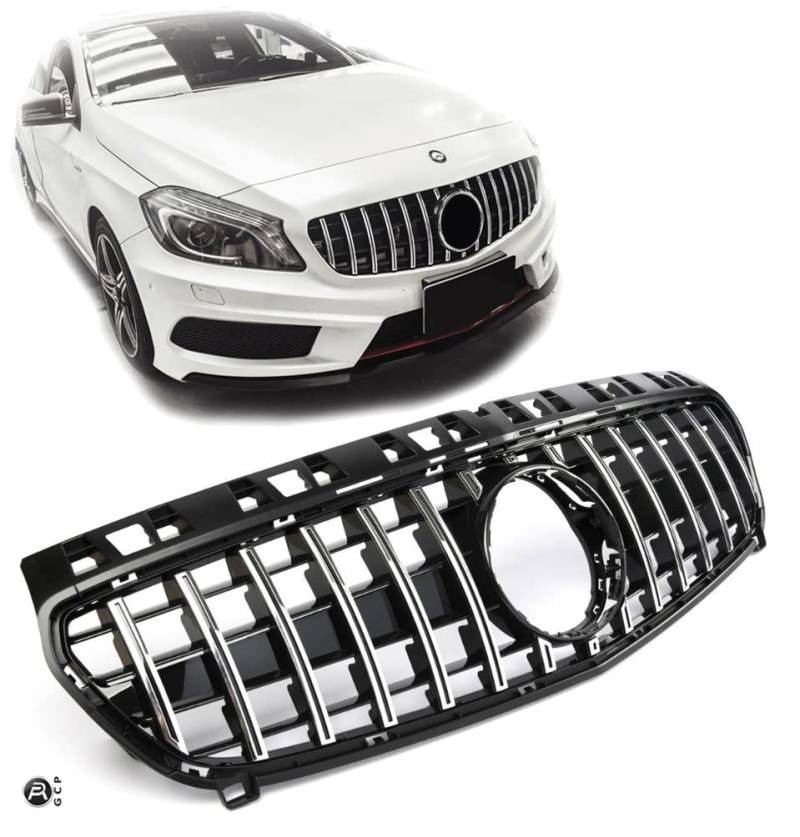 GCP Grill Sport Kühlergrill passt für Mercedes W176 VORFACELIFT PANAMERICANA AMG GT DESIGN von GCP