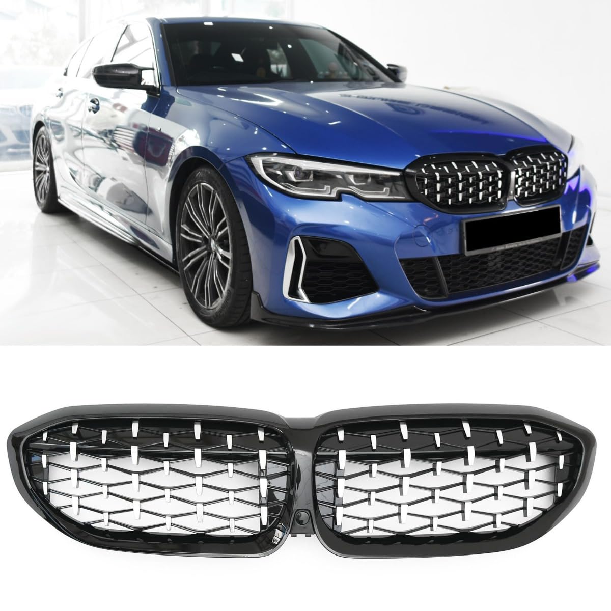 GCP PASST FÜR 3ER G20 G21 vor-LCI bis 06/2022 KÜHLERGRILL GRILL CHROM SCHWARZ GCP PASST FÜR 3ER G20 G21 vor-LCI bis 06/2022 KÜHLERGRILL GRILL CHROM SCHWARZ von GCP