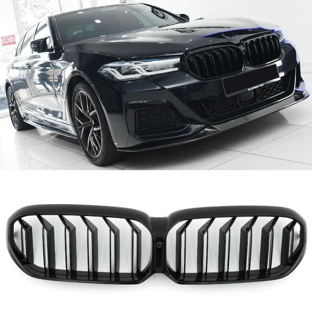 GCP PASST FÜR 5ER G30 G31 LCI SPORT KÜHLERGRILL GRILL DOPPELSTEG GLANZ SCHWARZ GCP PASST FÜR 5ER G30 G31 LCI SPORT KÜHLERGRILL GRILL DOPPELSTEG GLANZ SCHWARZ von GCP