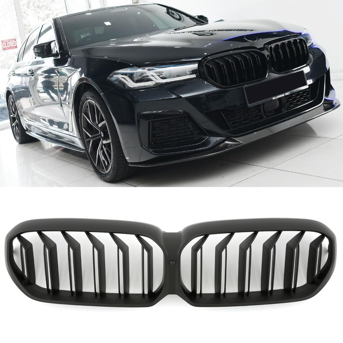 GCP PASST FÜR 5ER G30 G31 LCI SPORT KÜHLERGRILL GRILL DOPPELSTEG MATT SCHWARZ GCP PASST FÜR 5ER G30 G31 LCI SPORT KÜHLERGRILL GRILL DOPPELSTEG MATT SCHWARZ von GCP