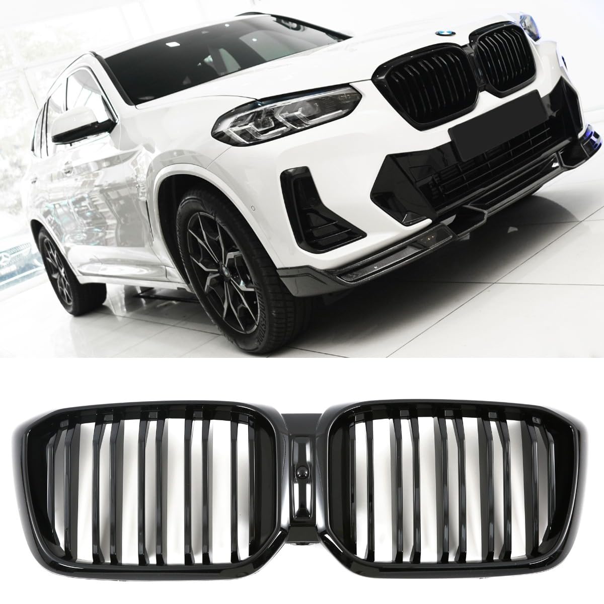 GCP PASST FÜR BMW X3 X4 G01 G02 LCI SPORT KÜHLERGRILL DOPPELSTEG GRILL GLANZ SCHWARZ GCP PASST FÜR BMW X3 X4 G01 G02 LCI SPORT KÜHLERGRILL DOPPELSTEG GRILL GLANZ SCHWARZ von GCP