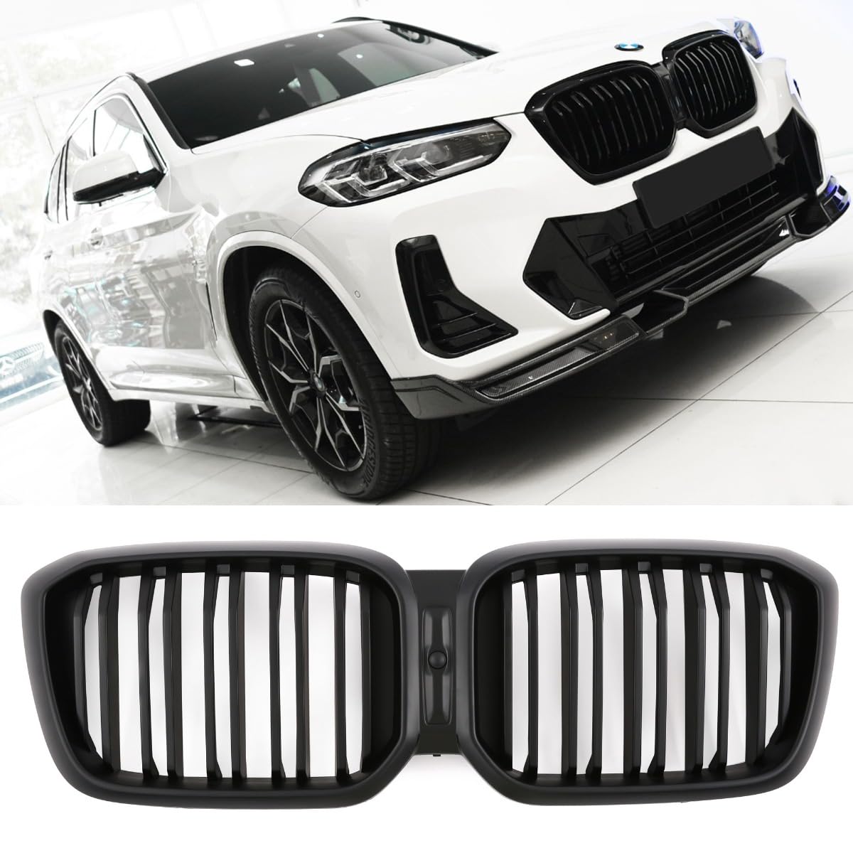 GCP PASST FÜR BMW X3 X4 G01 G02 LCI SPORT KÜHLERGRILL DOPPELSTEG GRILL MATT SCHWARZ GCP PASST FÜR BMW X3 X4 G01 G02 LCI SPORT KÜHLERGRILL DOPPELSTEG GRILL MATT SCHWARZ von GCP