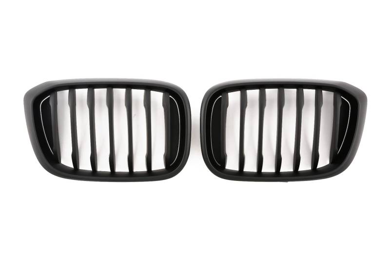 GCP PASST FÜR X3 X4 G01 G02 SPORT KÜHLERGRILL PERFORMANCE GRILL MATT SCHWARZ von GCP