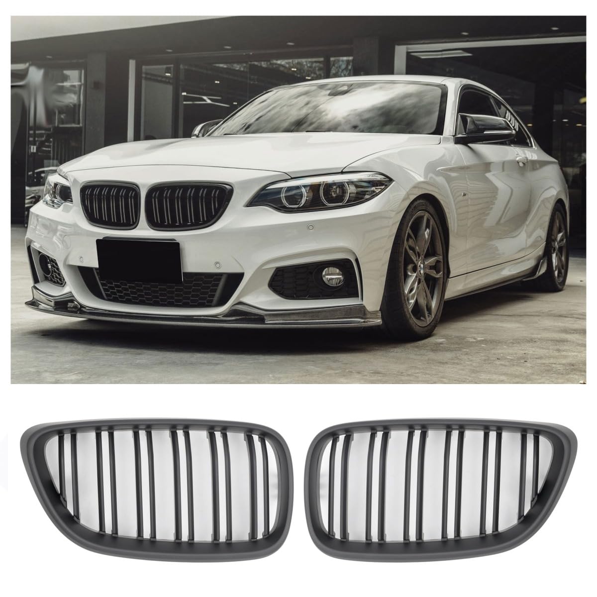 GCP PASST FÜR 2ER F22 F23 F87 SPORT KÜHLERGRILL DOPPELSTEG GRILL MATT SCHWARZ GCP PASST FÜR 2ER F22 F23 F87 SPORT KÜHLERGRILL DOPPELSTEG GRILL MATT SCHWARZ von GCP