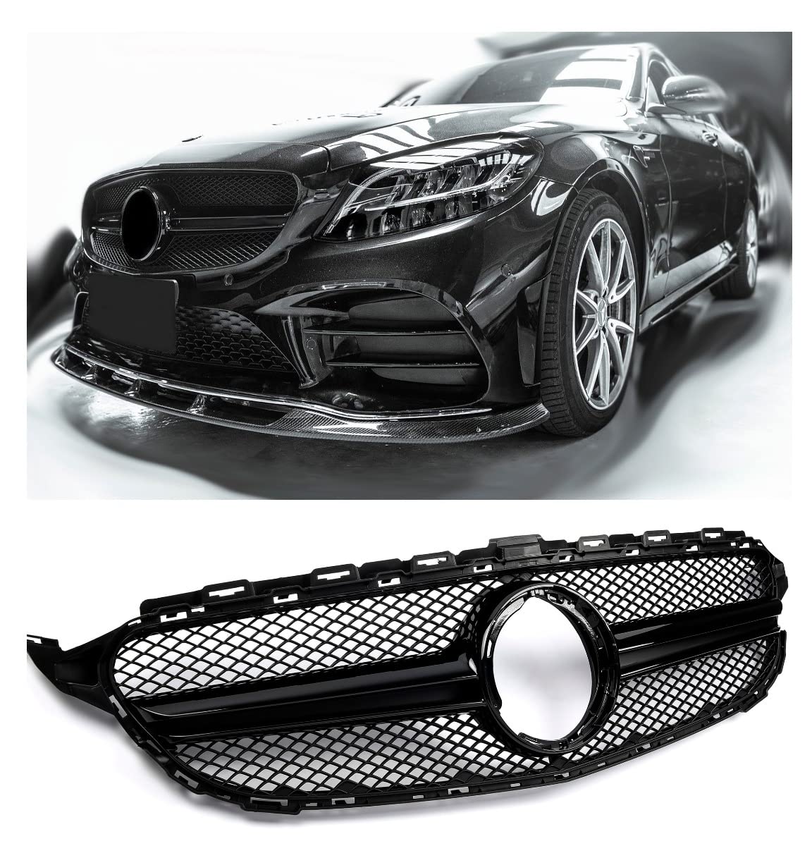 Grill Sport Kühlergrill passt für W205 AB 2018 FACELIFT Grill Sport Kühlergrill passt für W205 AB 2018 FACELIFT von GCP
