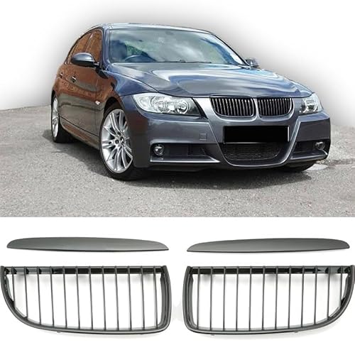 PASST FÜR BMW 3ER E90 E91 BIS 08 KÜHLERGRILL GLANZ SCHWARZ von GCP