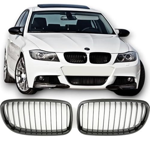 PASST FÜR BMW E90 E91 AB 08 SPORT KÜHLERGRILL GLANZ SCHWARZ von GCP