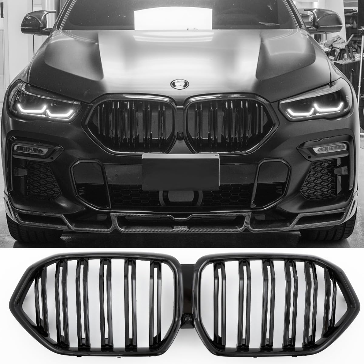 GCP PASST FÜR X6 G06 SPORT KÜHLERGRILL DOPPELSTEG GRILL GLANZ SCHWARZ GCP PASST FÜR X6 G06 SPORT KÜHLERGRILL DOPPELSTEG GRILL GLANZ SCHWARZ von GCP