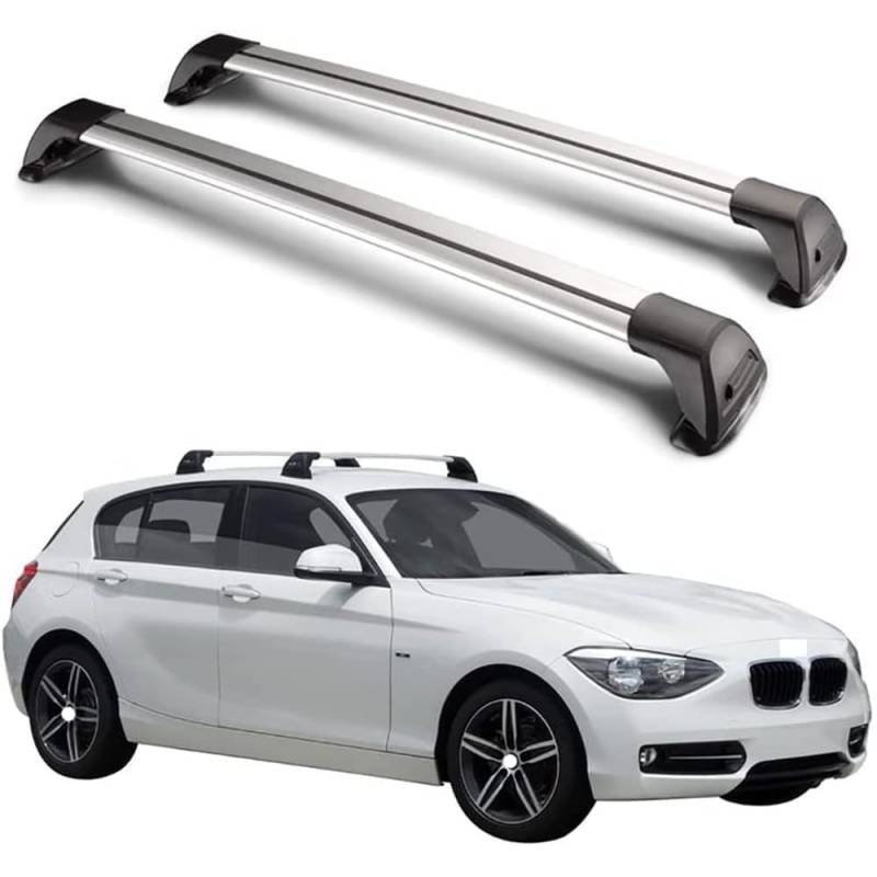 2 Stück Aluminium Dachträger Relingträger,Dachgepäckträger Alu Relingträger für BMW 1 Series F40 Hatchback 2019-2022 von GCTRICL
