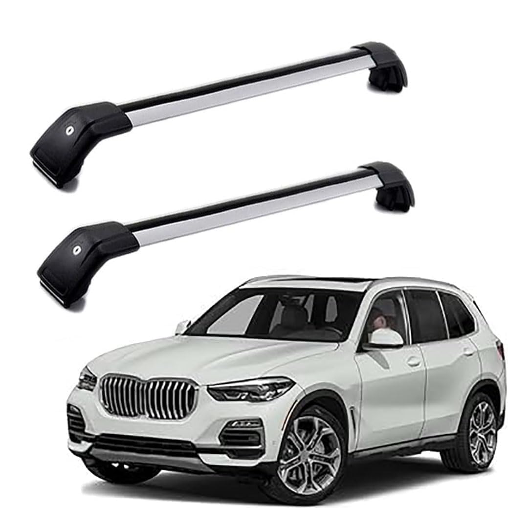 2 Stück Aluminium Dachträger Relingträger,Dachgepäckträger Alu Relingträger für BMW X5 G05 2019-2021,A 2 Stück Aluminium Dachträger Relingträger,Dachgepäckträger Alu Relingträger für BMW X5 G05 2019-2021,A von GCTRICL