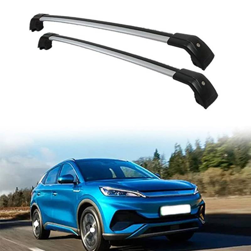 2 Stück Aluminium Dachträger Relingträger,Dachgepäckträger Alu Relingträger für BYD Atto 3 2022 2023,B von GCTRICL