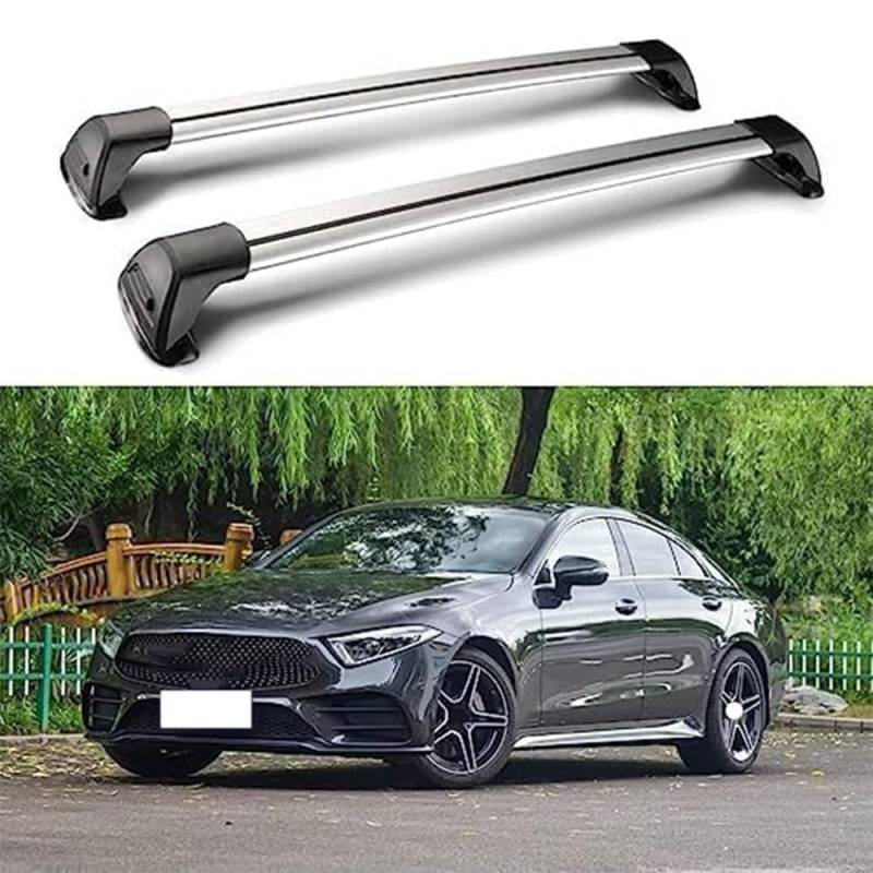 2 Stück Aluminium Dachträger Relingträger,Dachgepäckträger Alu Relingträger für Benz CLS Class W257 2018-2022 von GCTRICL