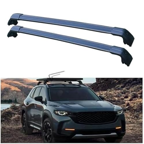2 Stück Aluminium Dachträger Relingträger,Dachgepäckträger Alu Relingträger für CX-50 CX50 2022 2023,A 2 Stück Aluminium Dachträger Relingträger,Dachgepäckträger Alu Relingträger für CX-50 CX50 2022 2023,A von GCTRICL