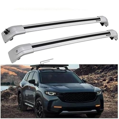 2 Stück Aluminium Dachträger Relingträger,Dachgepäckträger Alu Relingträger für CX-50 CX50 2022 2023,B 2 Stück Aluminium Dachträger Relingträger,Dachgepäckträger Alu Relingträger für CX-50 CX50 2022 2023,B von GCTRICL