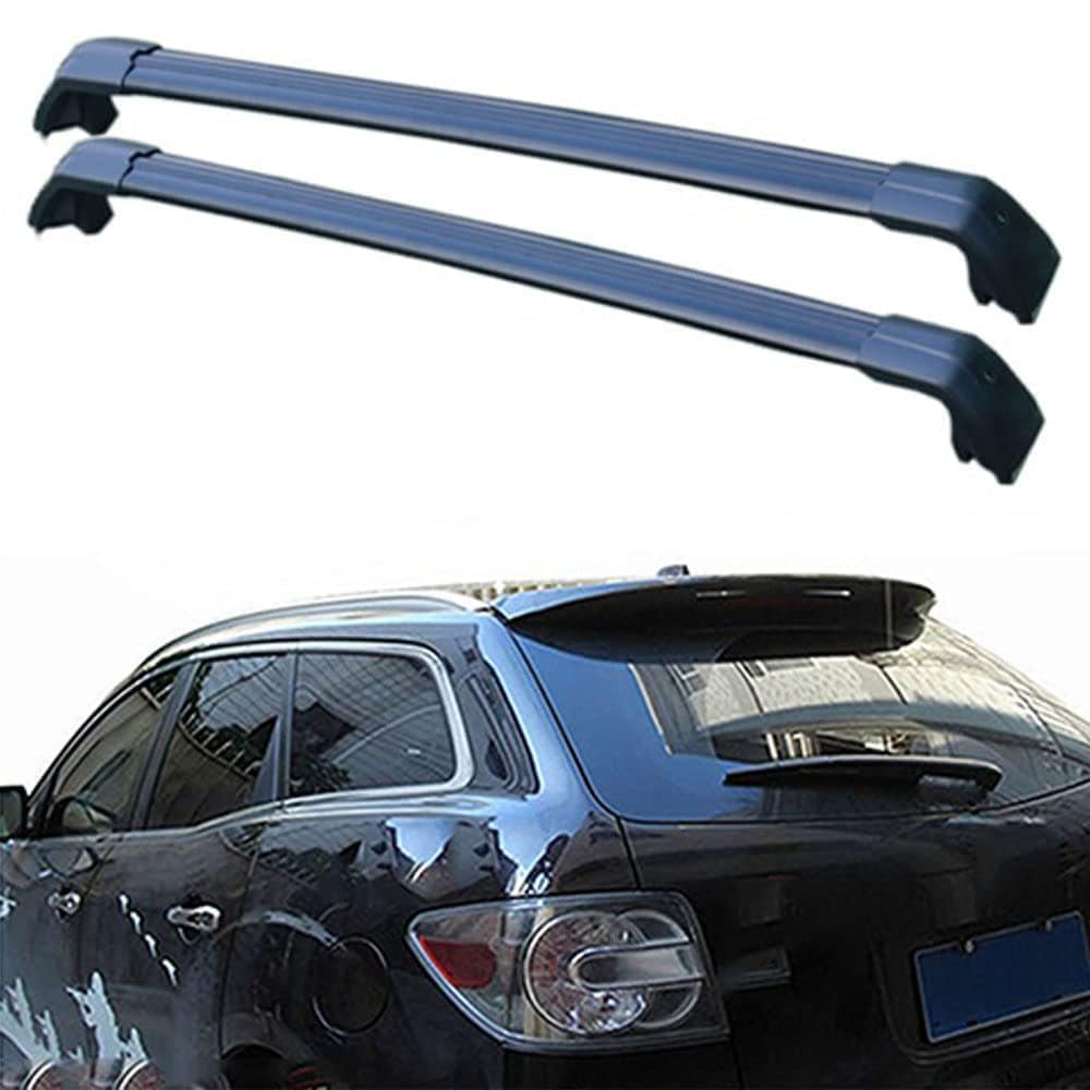2 Stück Aluminium Dachträger Relingträger,Dachgepäckträger Alu Relingträger für CX-7 CX7 SUV 2006-2016 ER,A 2 Stück Aluminium Dachträger Relingträger,Dachgepäckträger Alu Relingträger für CX-7 CX7 SUV 2006-2016 ER,A von GCTRICL