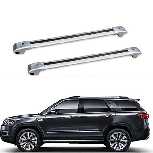 2 Stück Aluminium Dachträger Relingträger,Dachgepäckträger Alu Relingträger für Changan CS95 2016-2020,B von GCTRICL