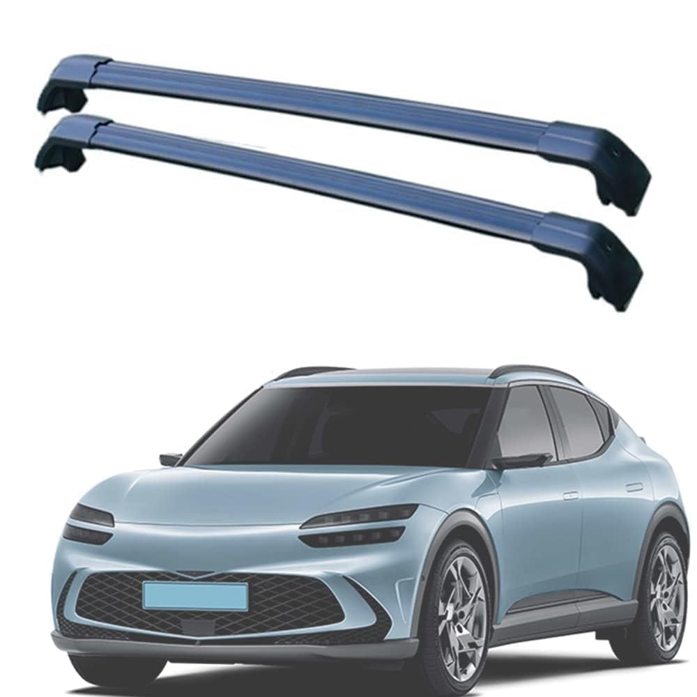 2 Stück Aluminium Dachträger Relingträger,Dachgepäckträger Alu Relingträger für Genesis GV60 2021-2023,C 2 Stück Aluminium Dachträger Relingträger,Dachgepäckträger Alu Relingträger für Genesis GV60 2021-2023,C von GCTRICL