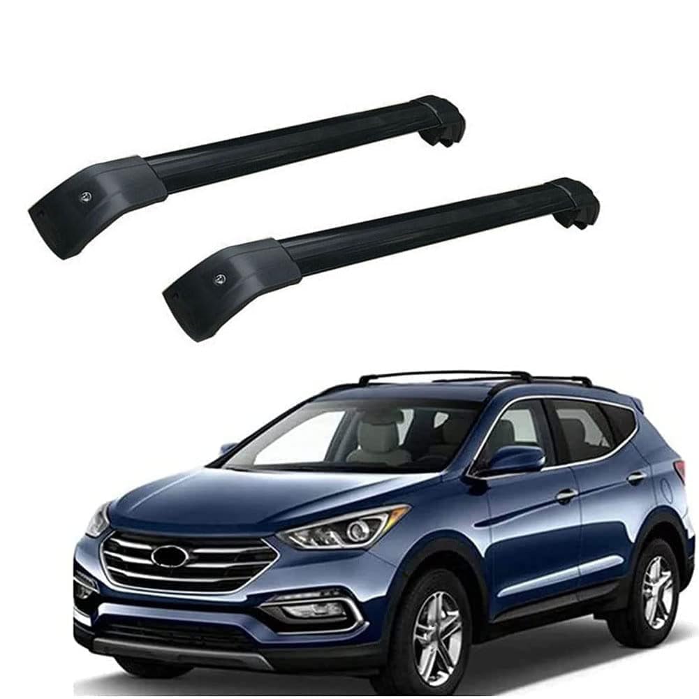 2 Stück Aluminium Dachträger Relingträger,Dachgepäckträger Alu Relingträger für Hyundai Santa Fe 2013-2018,C 2 Stück Aluminium Dachträger Relingträger,Dachgepäckträger Alu Relingträger für Hyundai Santa Fe 2013-2018,C von GCTRICL