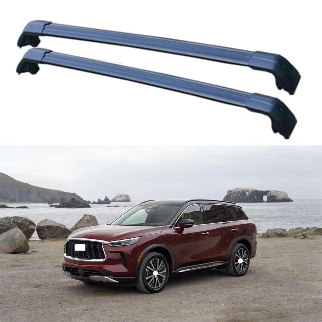 2 Stück Aluminium Dachträger Relingträger,Dachgepäckträger Alu Relingträger für Infiniti QX60 2022 2023,A 2 Stück Aluminium Dachträger Relingträger,Dachgepäckträger Alu Relingträger für Infiniti QX60 2022 2023,A von GCTRICL