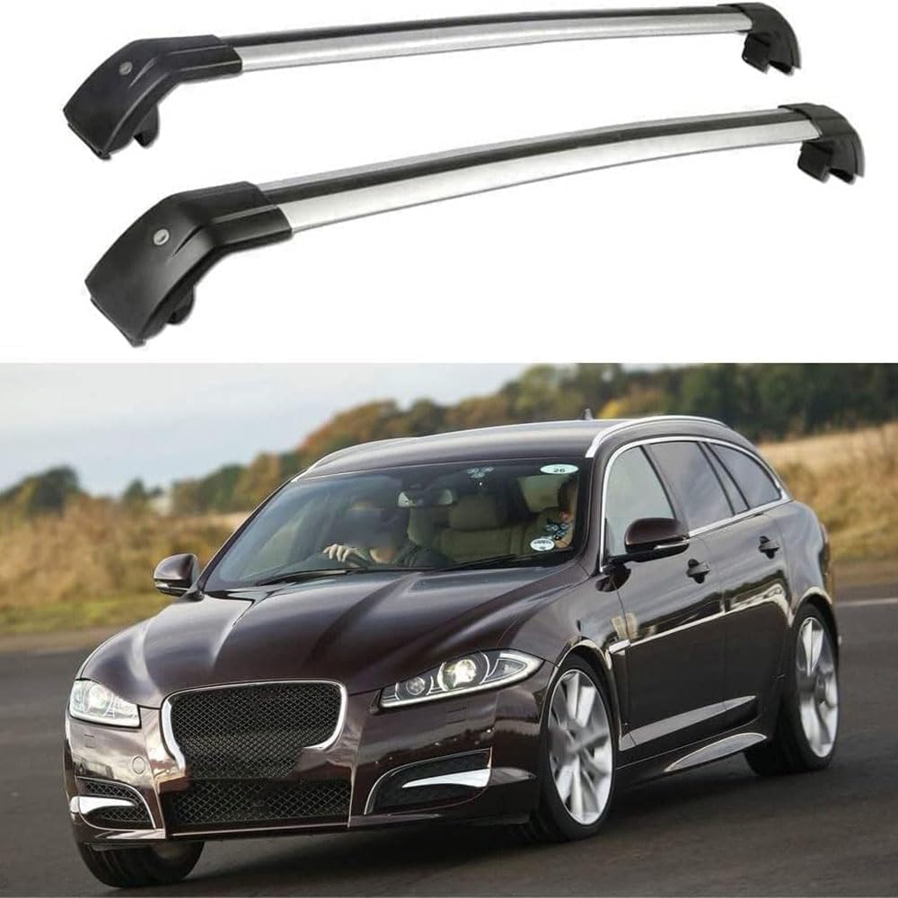 2 Stück Aluminium Dachträger Relingträger,Dachgepäckträger Alu Relingträger für Jaguar XF Sportbrake 2010-2016,C 2 Stück Aluminium Dachträger Relingträger,Dachgepäckträger Alu Relingträger für Jaguar XF Sportbrake 2010-2016,C von GCTRICL