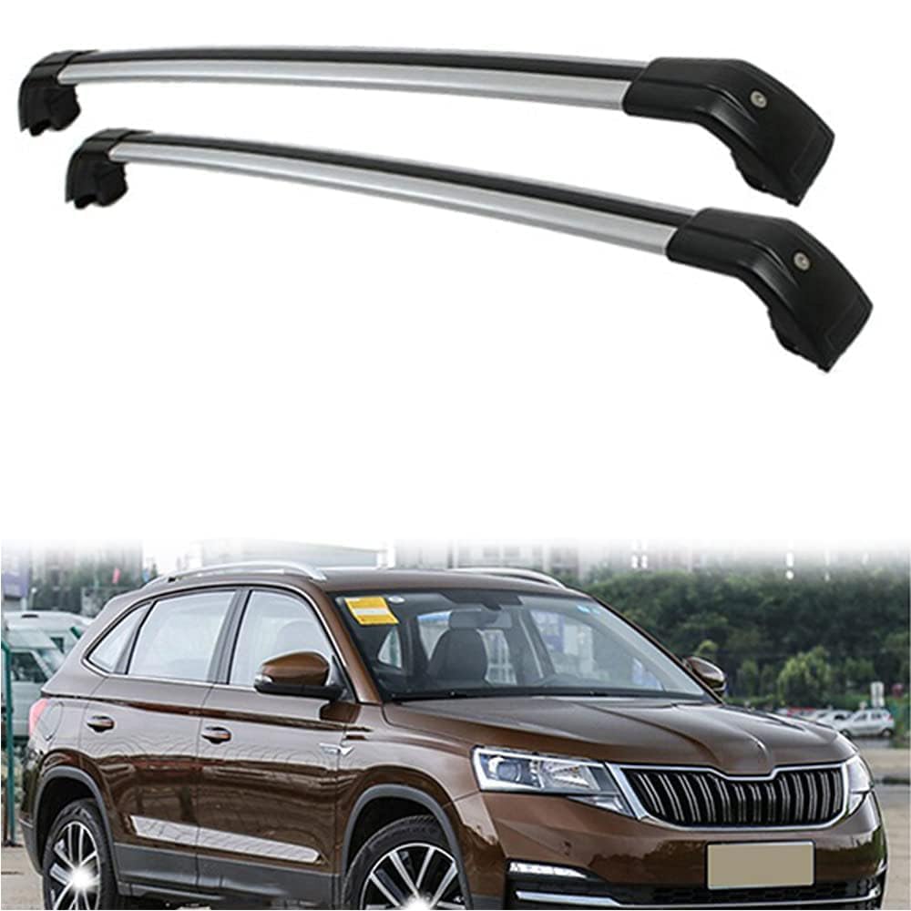 2 Stück Aluminium Dachträger Relingträger,Dachgepäckträger Alu Relingträger für KAMIQ 2018-2023 SUV,B 2 Stück Aluminium Dachträger Relingträger,Dachgepäckträger Alu Relingträger für KAMIQ 2018-2023 SUV,B von GCTRICL